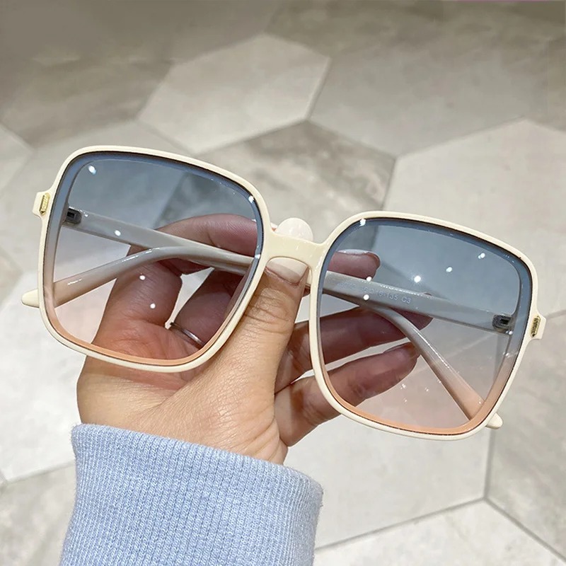 Luxury Lifestyle Store - Vintage Oversized Square Sunglasses Women Fashion