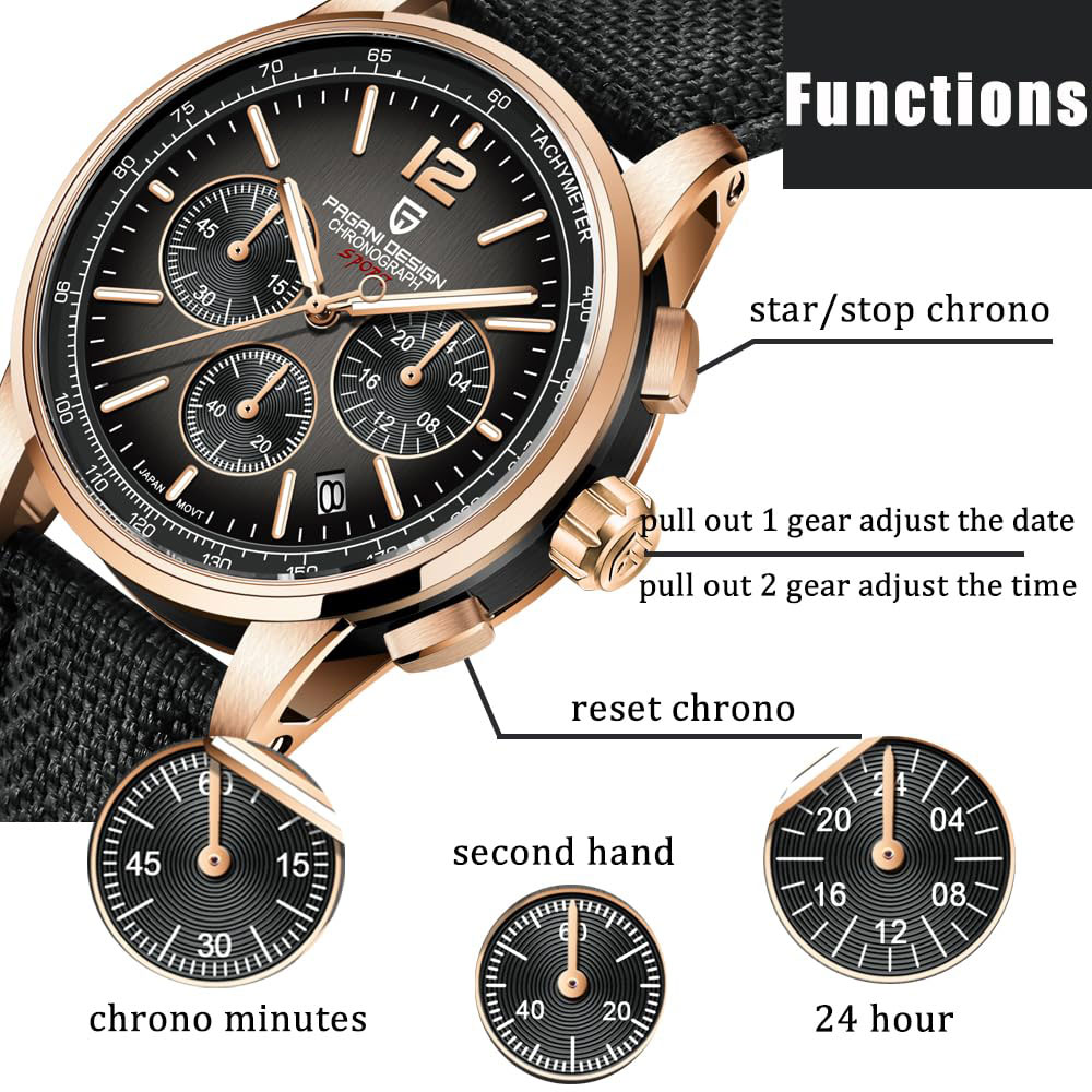 Luxury Lifestyle Store - PAGANI DESIGN New Mens Watch 41mm