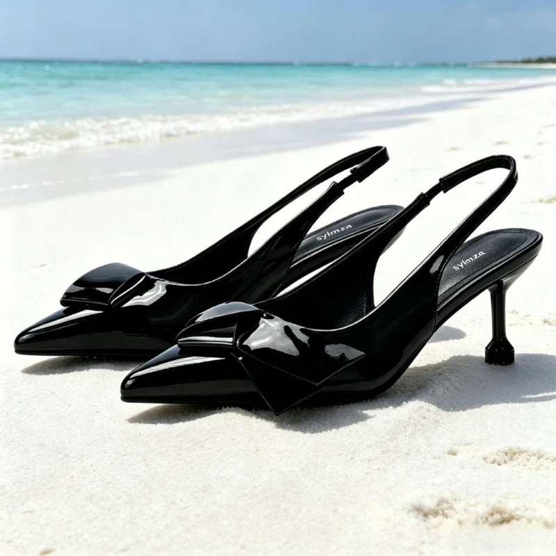 Red Patent Leather Slingback H - Luxury Lifestyle Store review and price